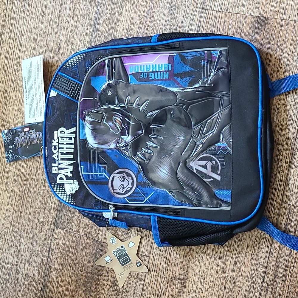 Marvel black panther school backpack NEW.